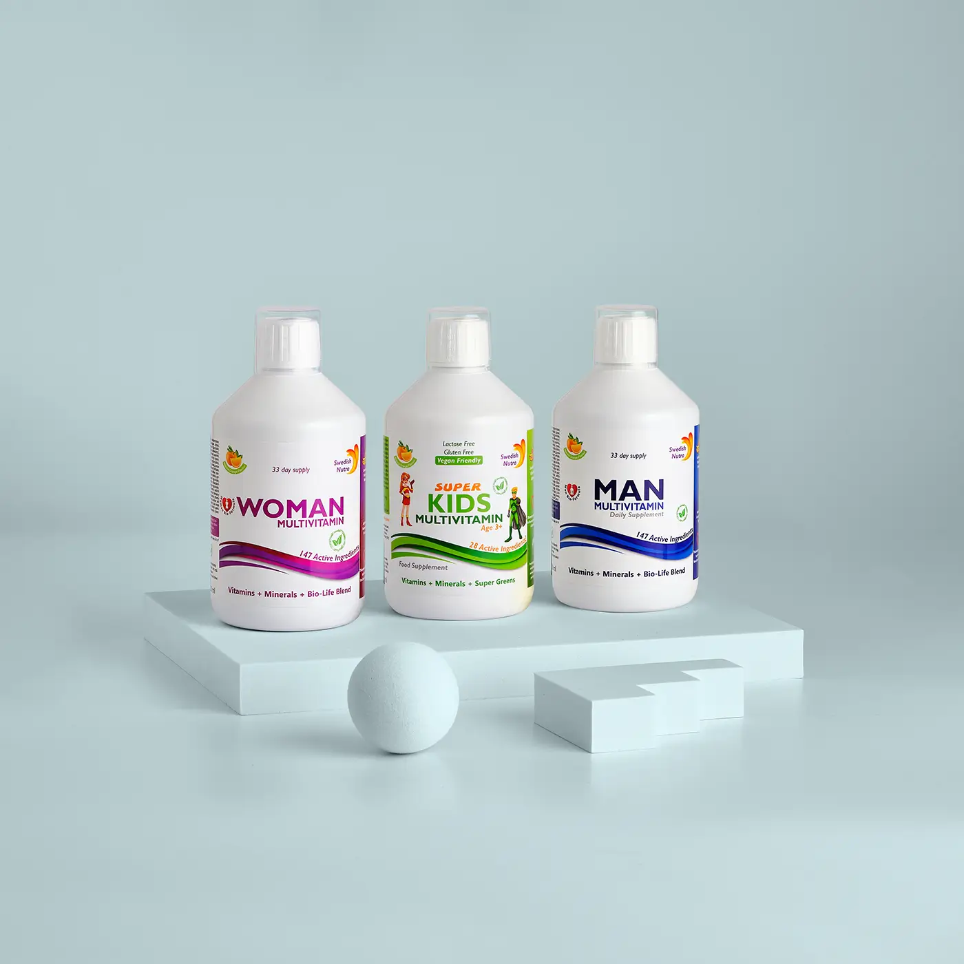 Pachet Family cu Multivitamine Lichide pt Femei, Barbati si Copii – 500ml Pachet Family cu Multivitamine Lichide pt Femei, Barbati si Copii – 500ml