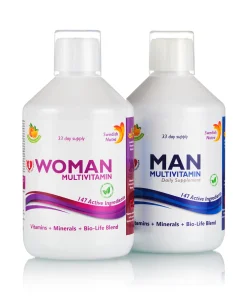 Pachet Multivitamine Lichide Barbati si Femei – 500ml - Contine 2 Sticle