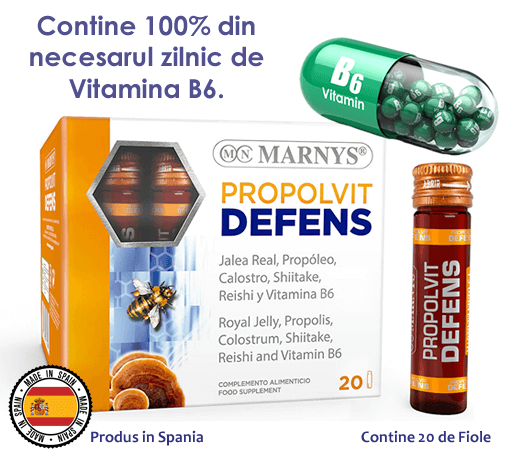 Propolvit defens contine necesarul zilnic de vitamina b6 pentru un adult.fw