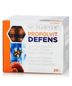 Propolvit Defens + 6 Ingrediente Active - Laptisor de Matca, Colostru, Propolis, Shiitake, Reishi si Vitamina B6 - 20 Fiole