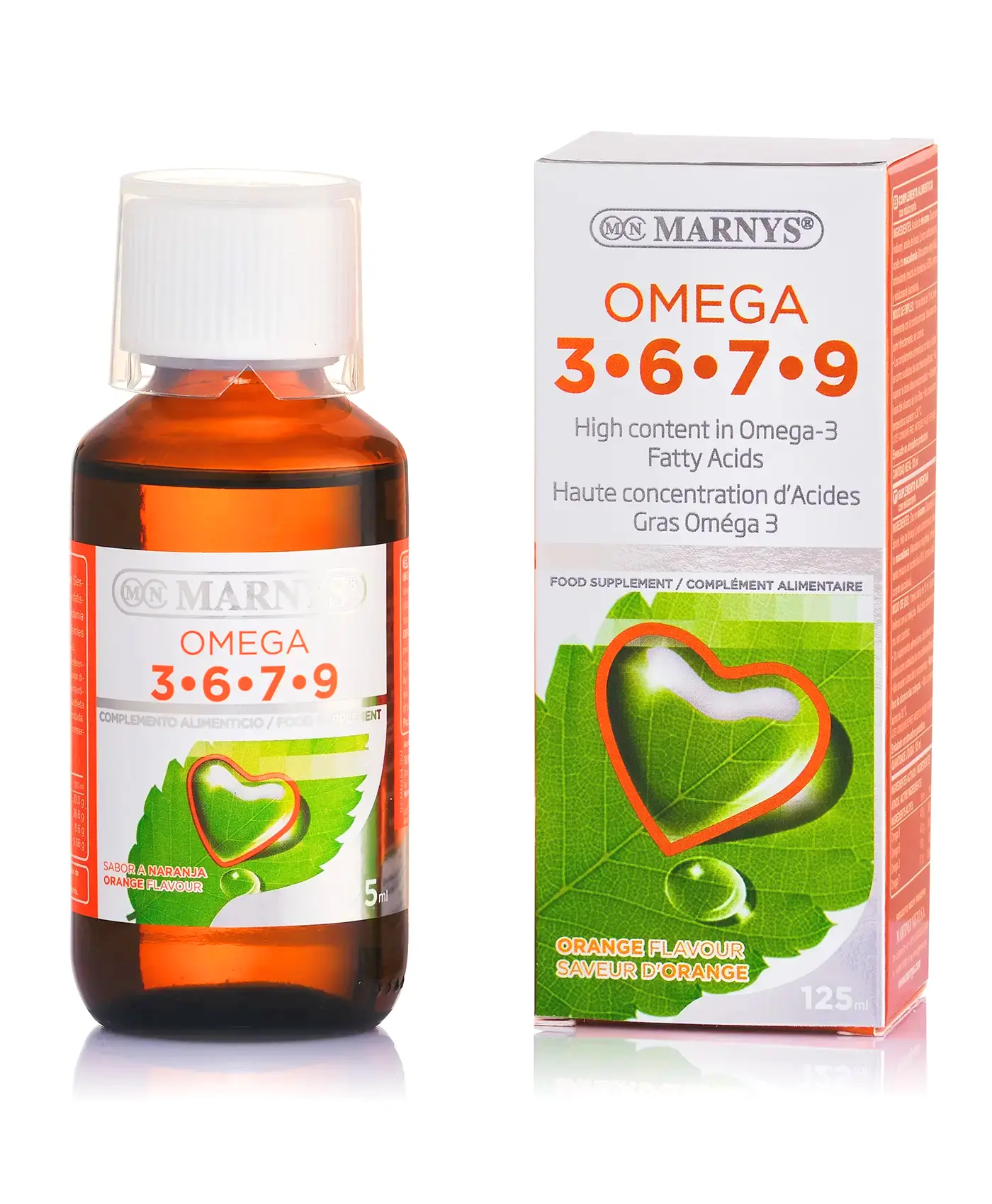 Omega 3, 6, 7, 9 Vegan – Acizi Grași pentru Memorie, Inimă, Colesterol, Piele și Articulatii – Sticla cu 125ml