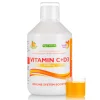 Vitamina C Lichidă 1000 Mg + Vitamina D3 + Zinc – Produs Vegan, Culoare și Aromă 100% Naturală, Fără Gluten - sticlă cu 500 ml