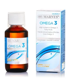 Omega 3 Lichid (Ulei din Pește) – Sistem Cardiovascular, Memorie, Vedere – Sticlă cu 125 ml