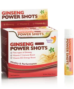 Ginseng Power Shots, pentru stimulare a functiei cognitive, sustine libidoul si imbunatateste functiile sexuale.
