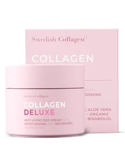 Crema de zi Colagen Deluxe cu Retinol, Acid Hialuronic, Colagen Marin, Vitamina E, Unt de Shea, Ulei de Jojoba si Aloe Vera