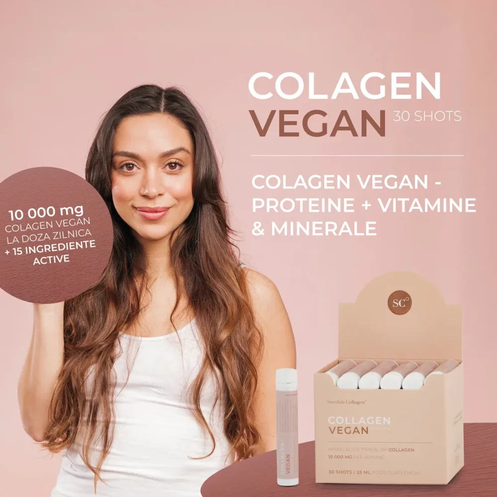 Colagen Vegan 30 Fiole Buvabile Colagen Vegan 30 Fiole Buvabile